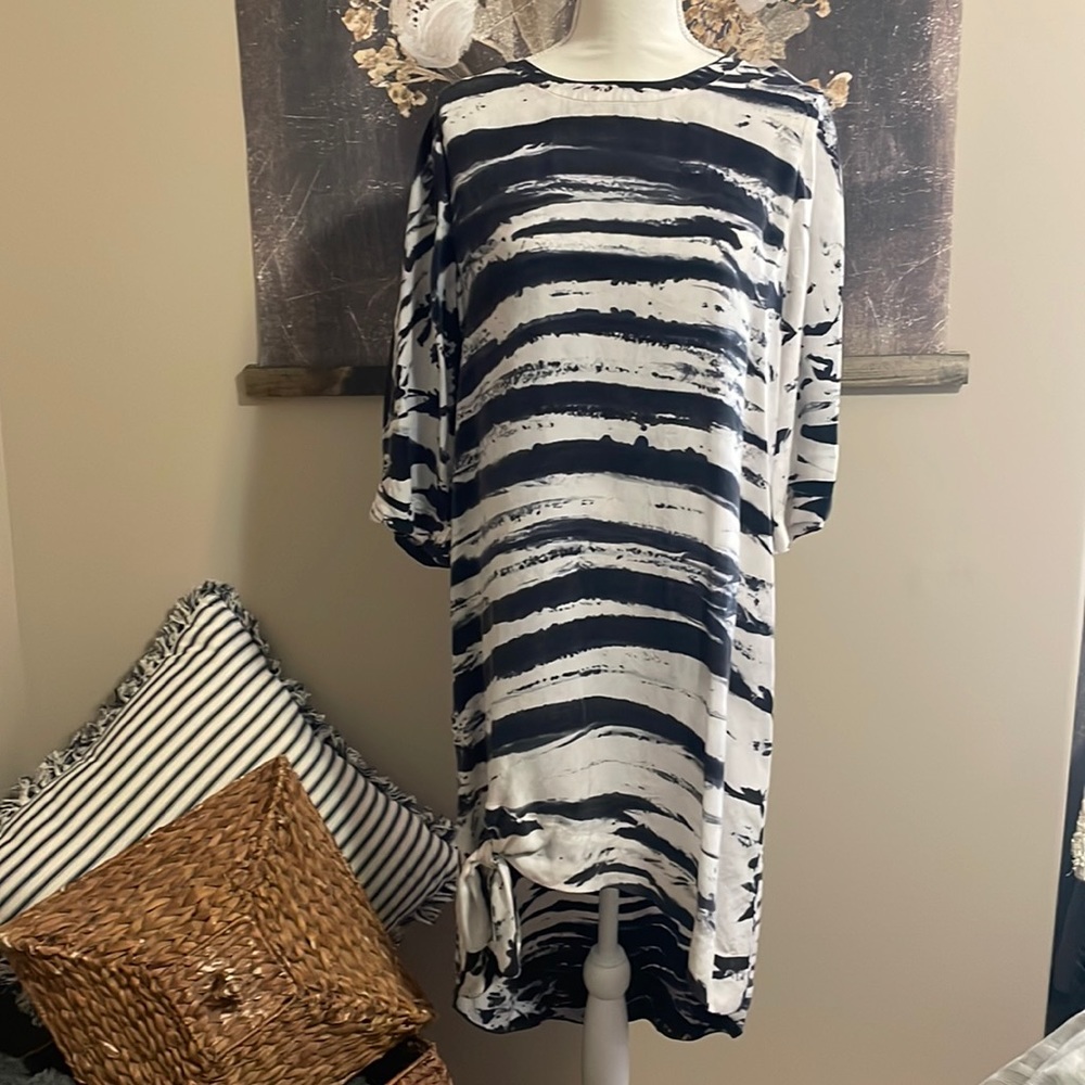 Boutique Hi-Low Silk Dress